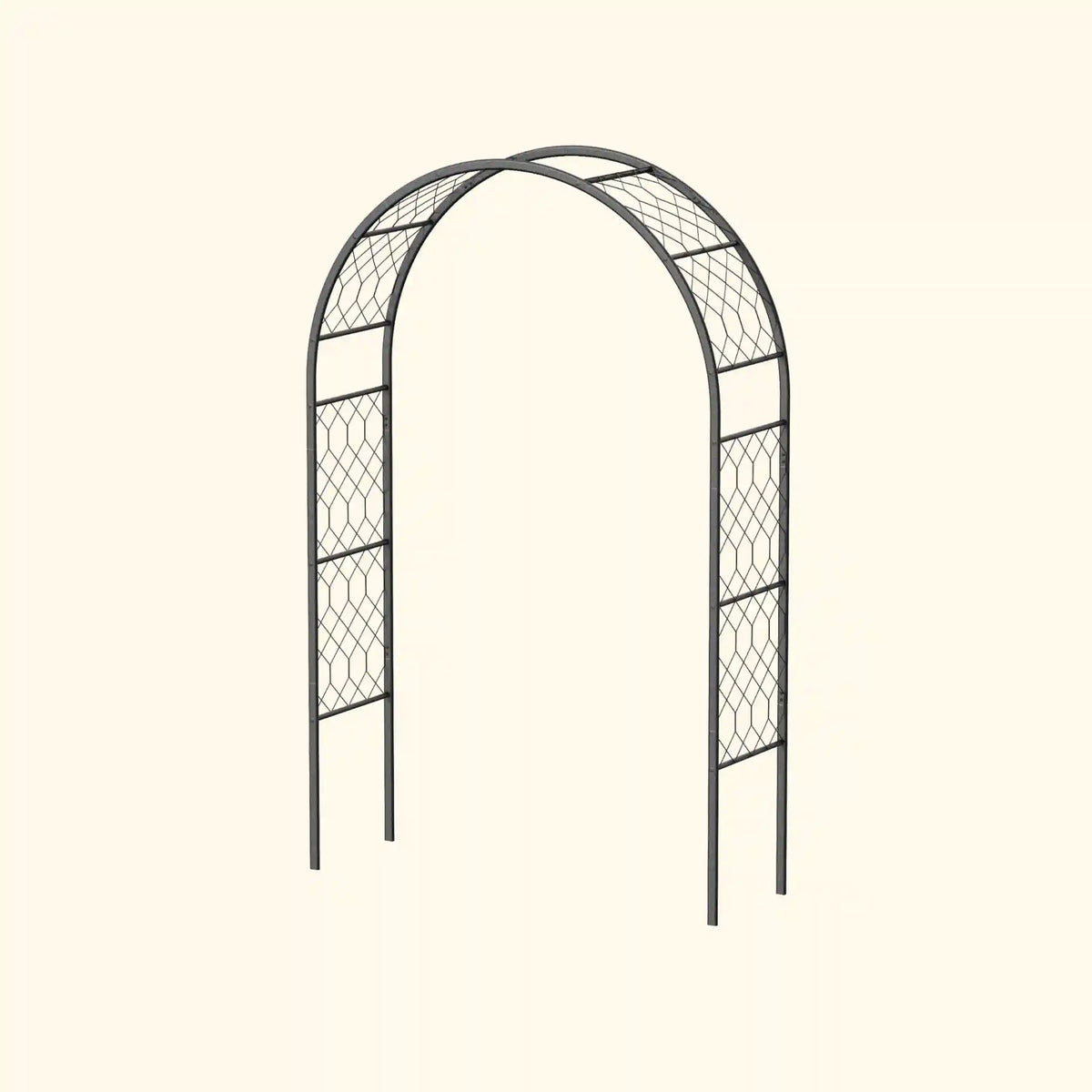 Round Garden Arch - Lattice Frame