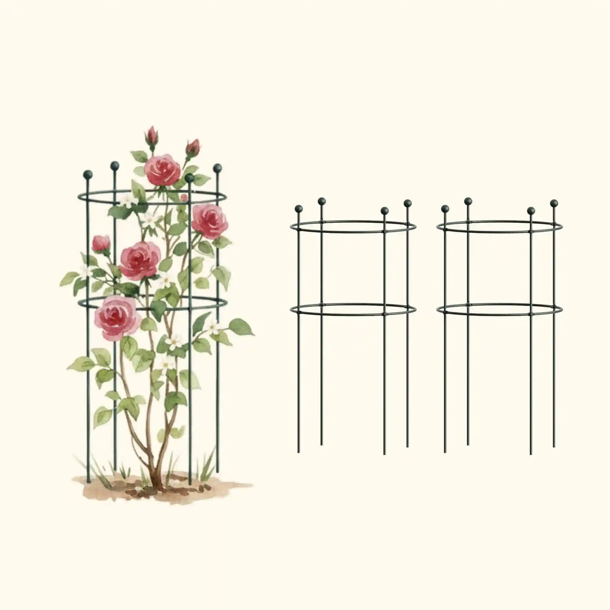 Flower Cage Round - 2 Pack