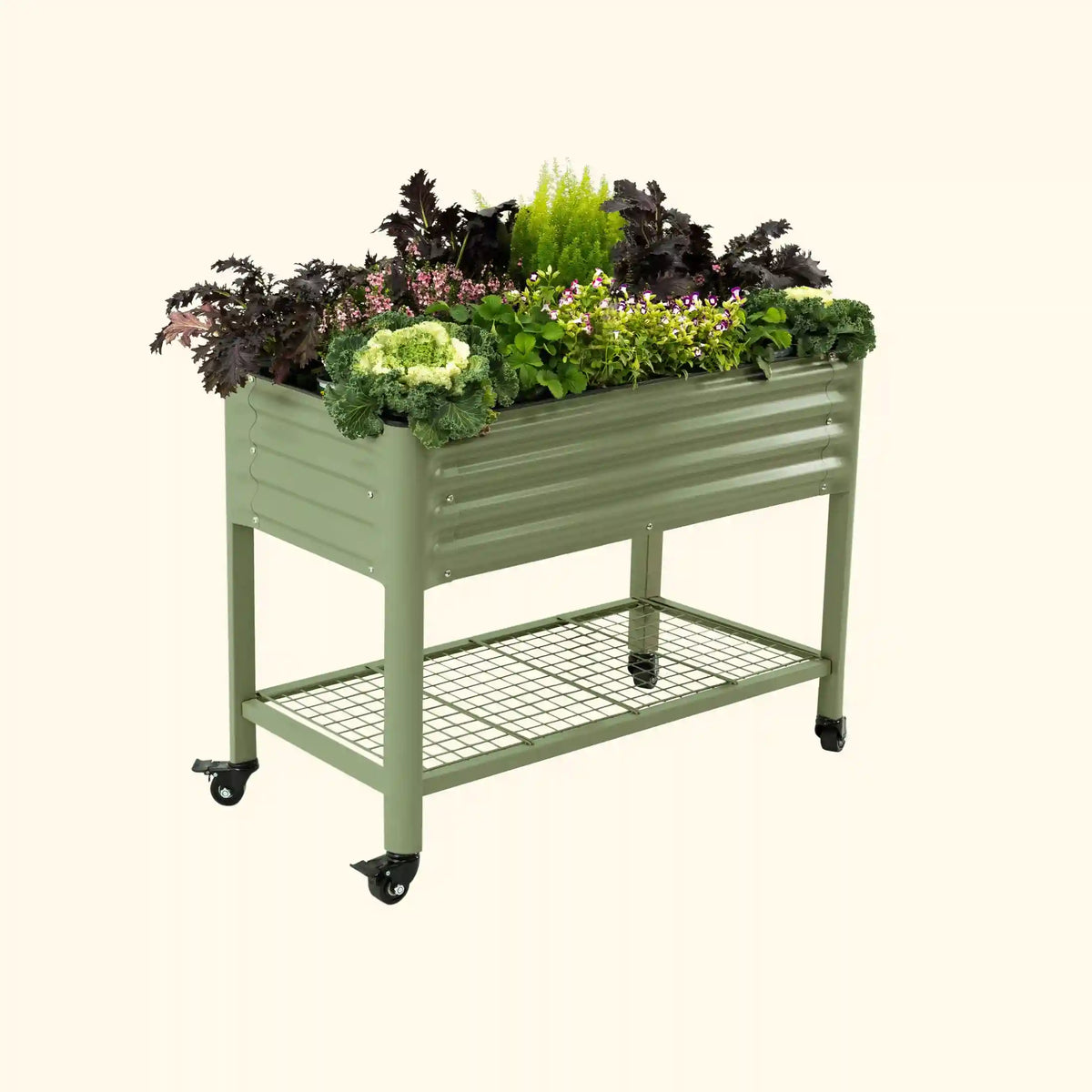Elevated Garden Bed - 2' x 4' Wheels Included