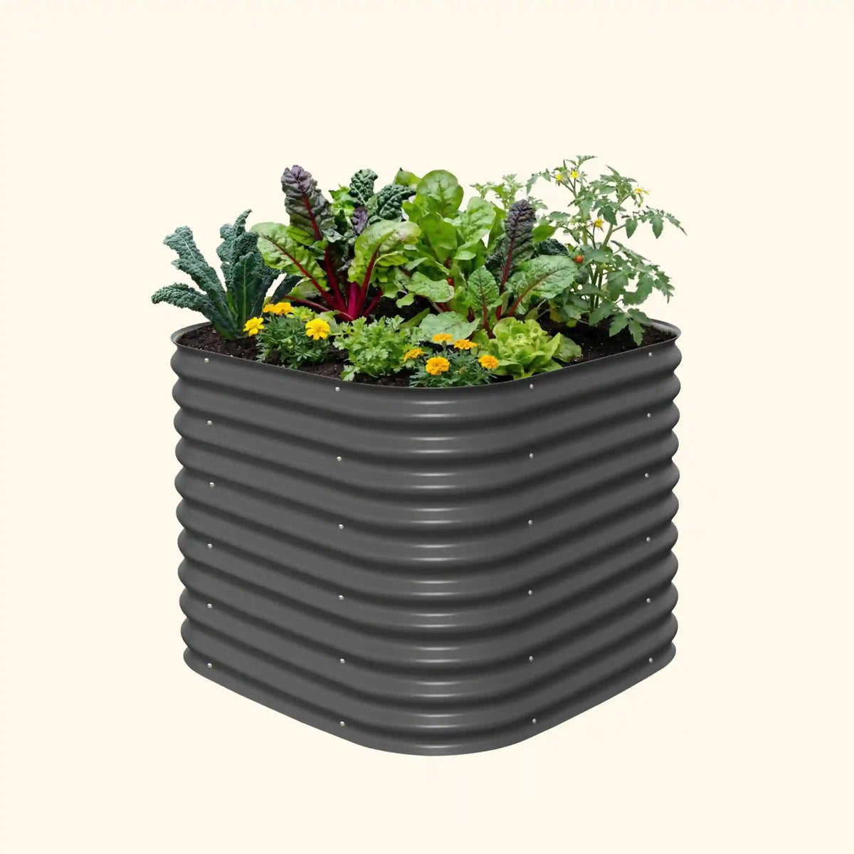 32" Extra Tall 4 In 1 Small Modular Metal Raised Garden Bed Kit
