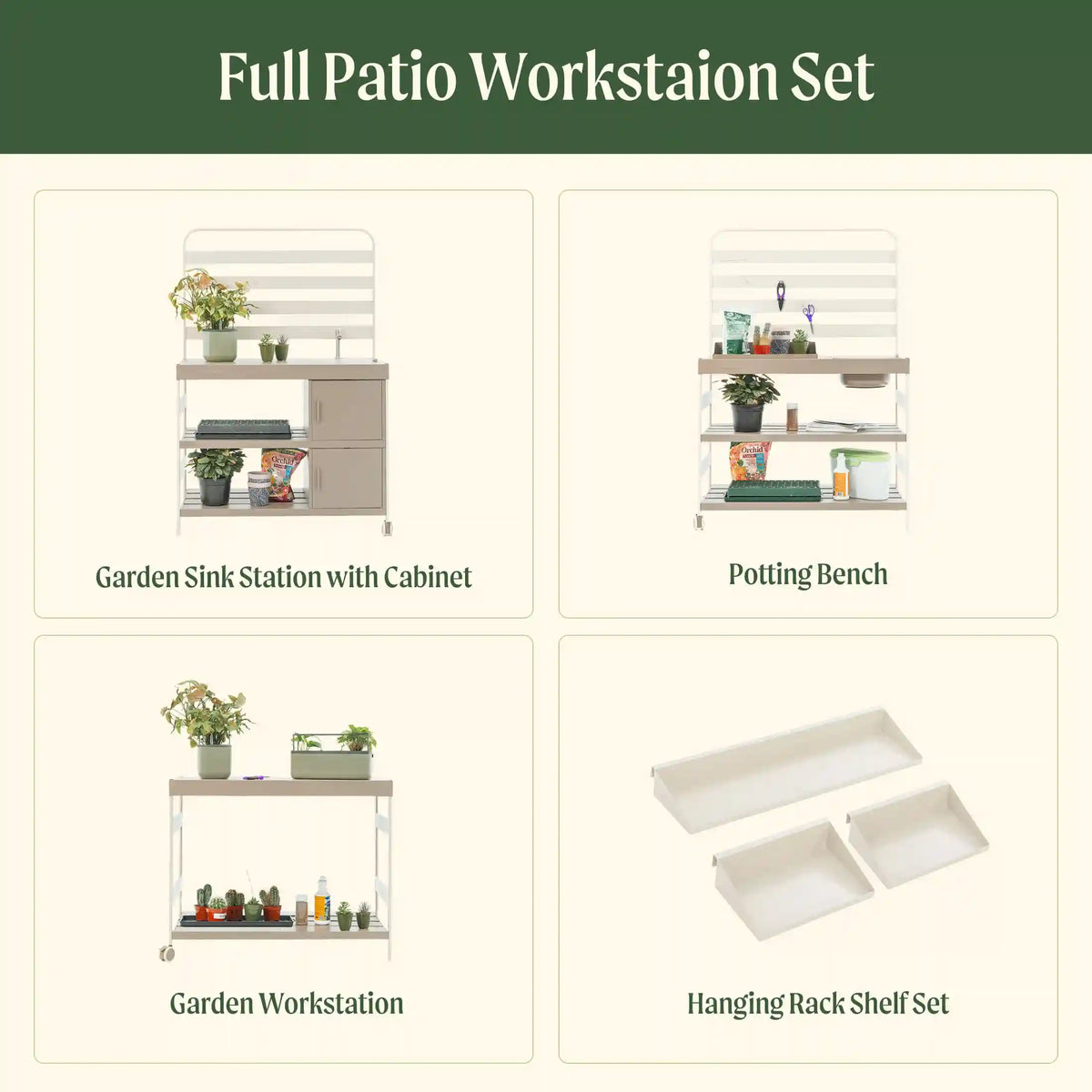 Full Patio Workstation Set