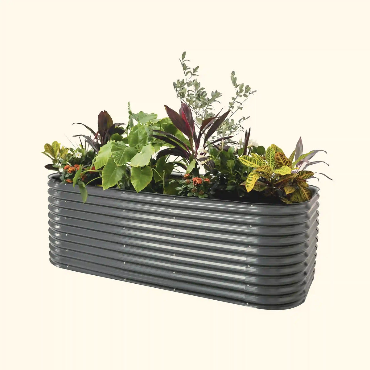 (Minor Scratch) 32" Extra Tall 10 In 1 Jumbo Modular Metal Raised Garden Bed Kit