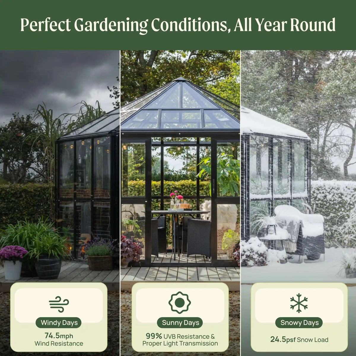 Vego Diamond Pavilion Greenhouse
