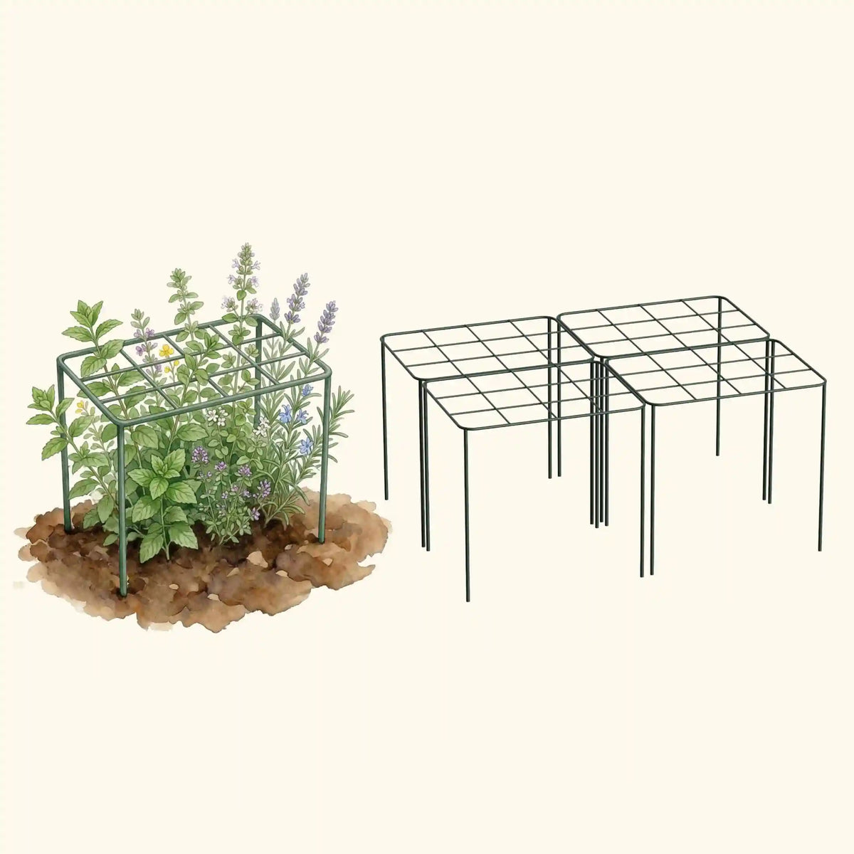 Grow Through Support - Grid - 4 Pack