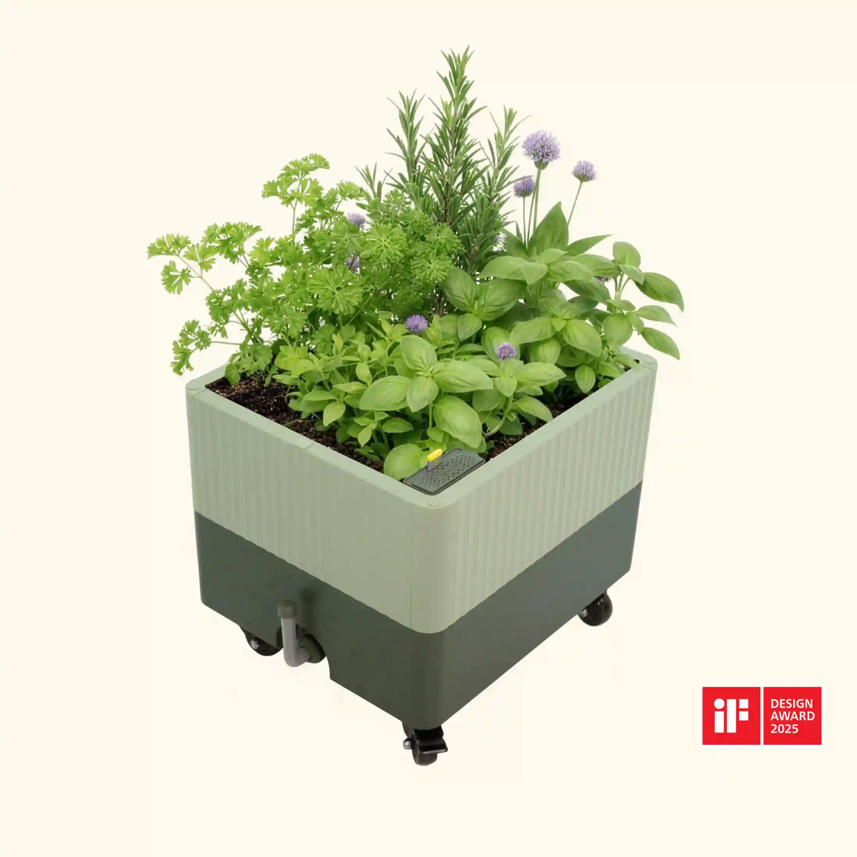 EZCube Self-Watering Rolling Planter 21" x 24"