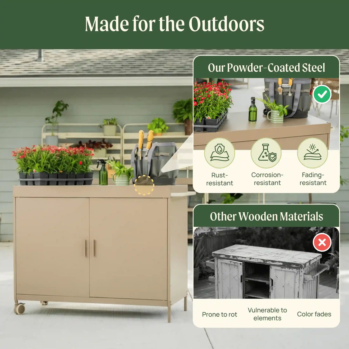 Garden Workstation Cabinet