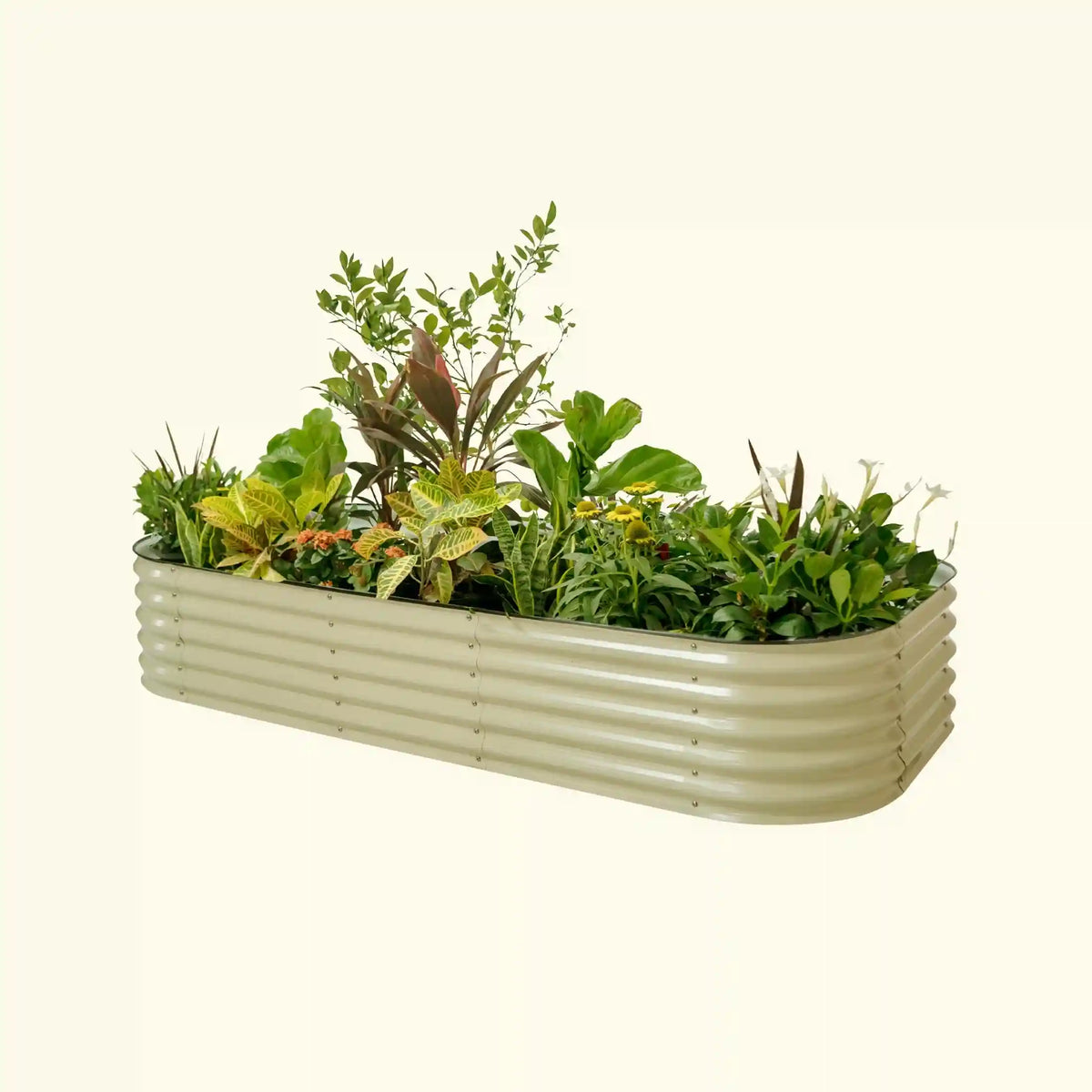 (Minor Scratch) 17" Tall 10 In 1 Jumbo Modular Metal Raised Garden Bed Kit