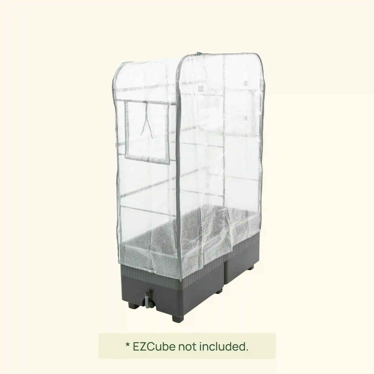 Greenhouse Frost Cover & Trellis System for EZCube Planter 21" x 48"