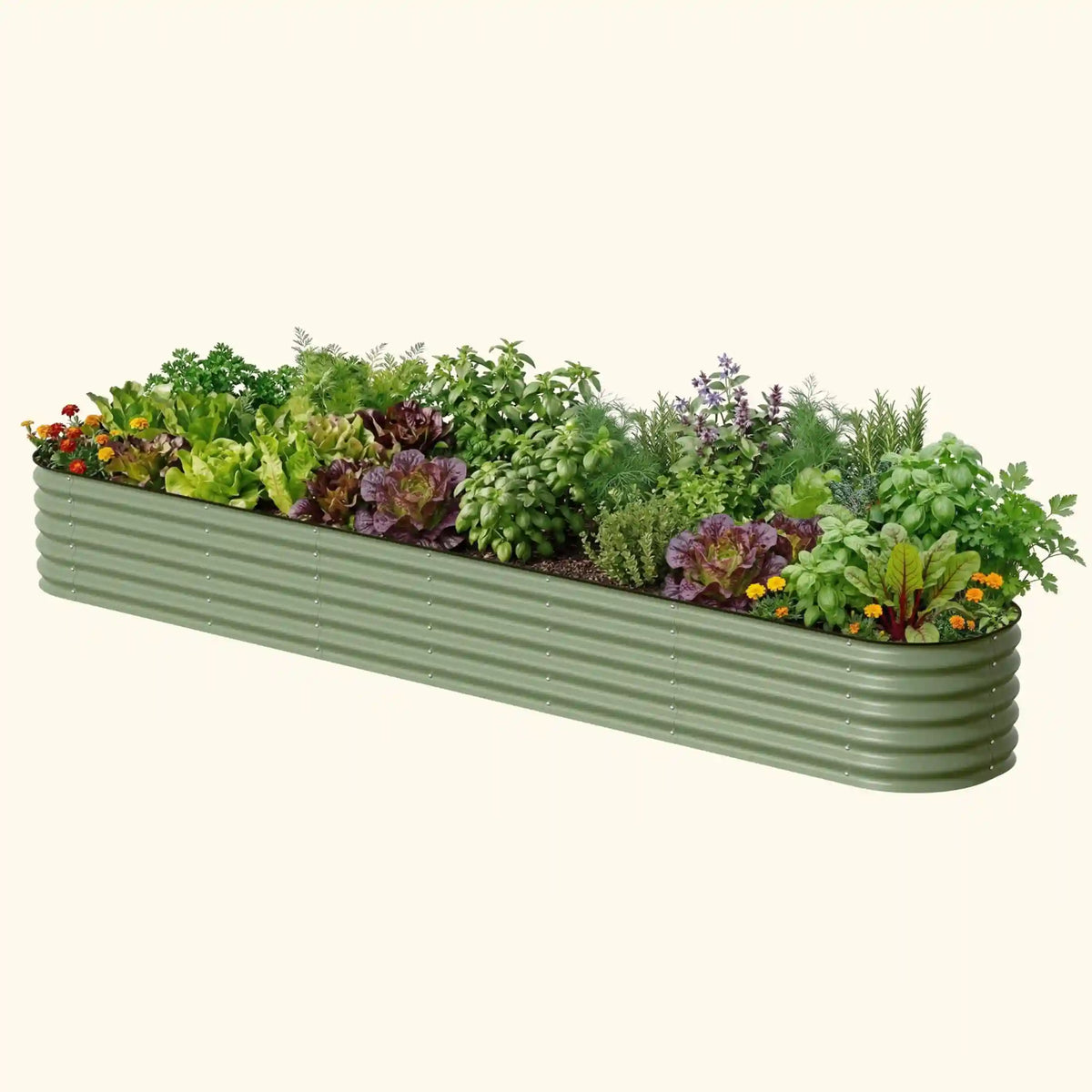 17" Tall X In 1 Giant Modular Metal Raised Garden Bed Kit