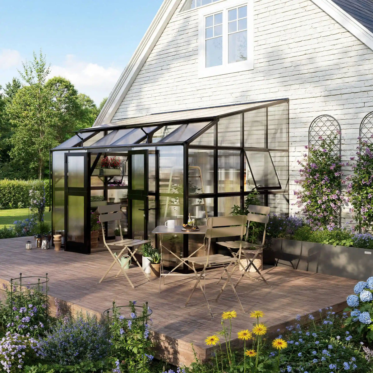 Lean-To Greenhouse - 8.5' x 12.5'