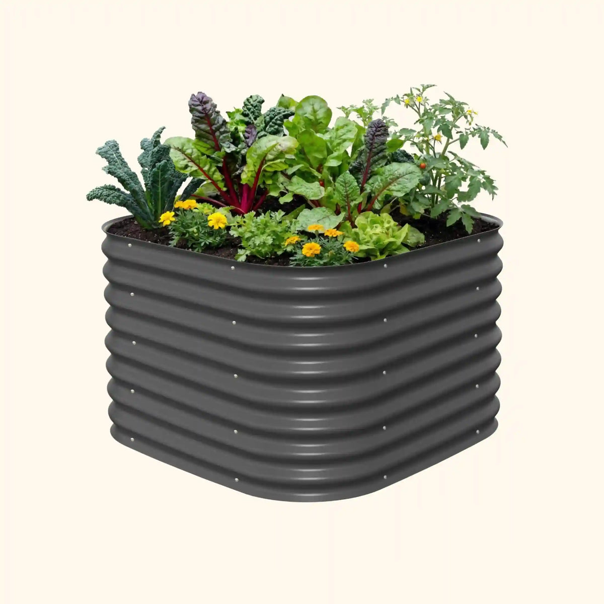 26" Tall 4 In 1 Small Modular Metal Raised Garden Bed Kit