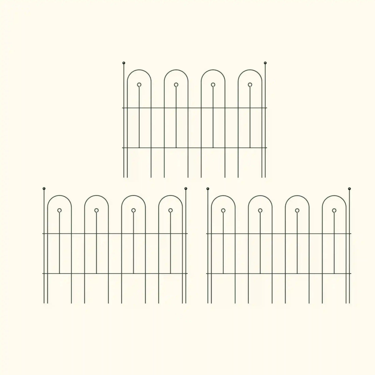 Garden Border Edging Fence - 3 Pack