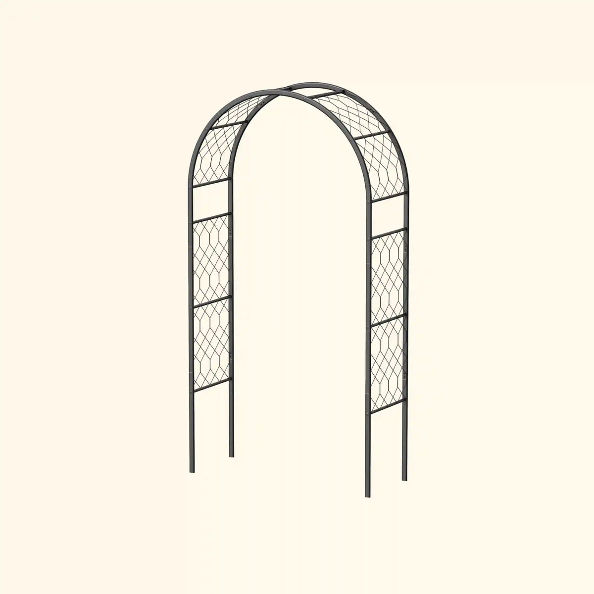 Round Garden Arch - Lattice Frame