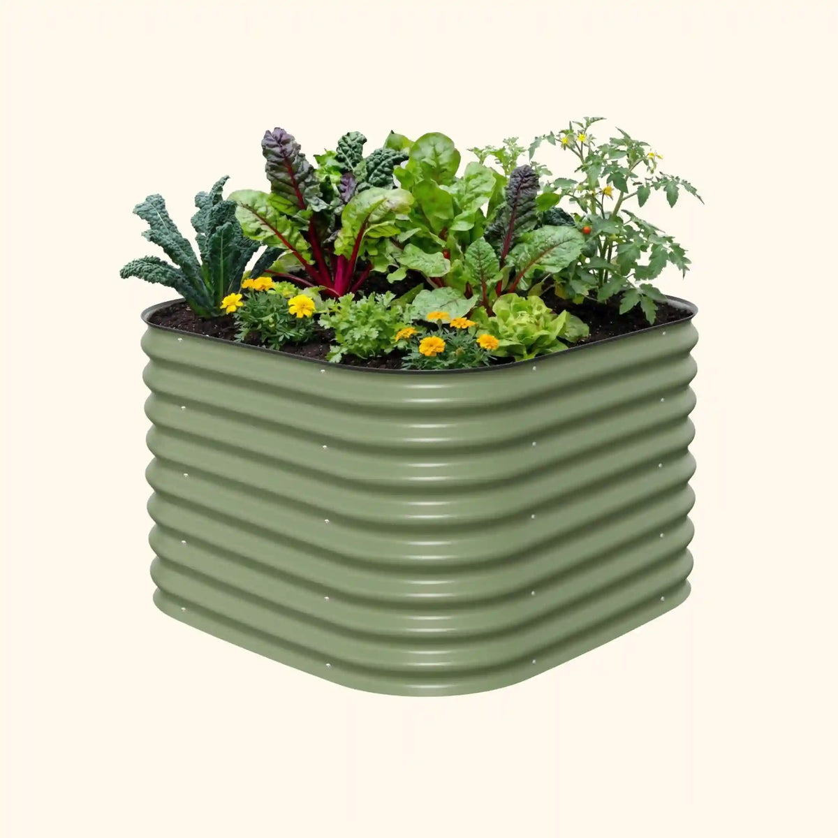 26" Tall 4 In 1 Small Modular Metal Raised Garden Bed Kit