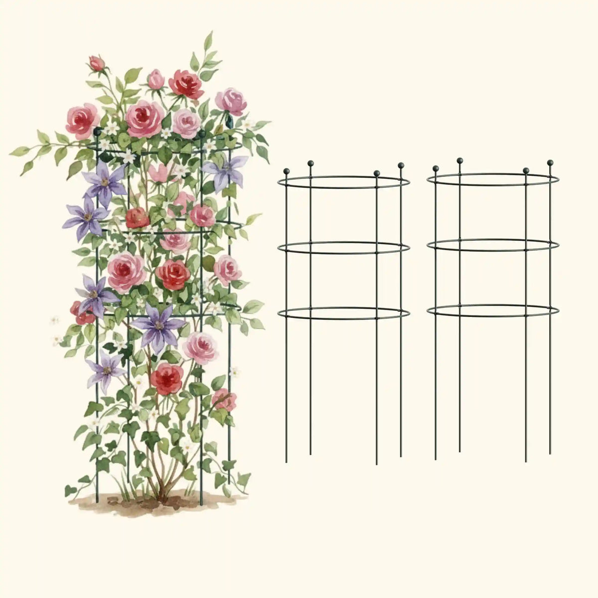 Flower Cage Round - 2 Pack