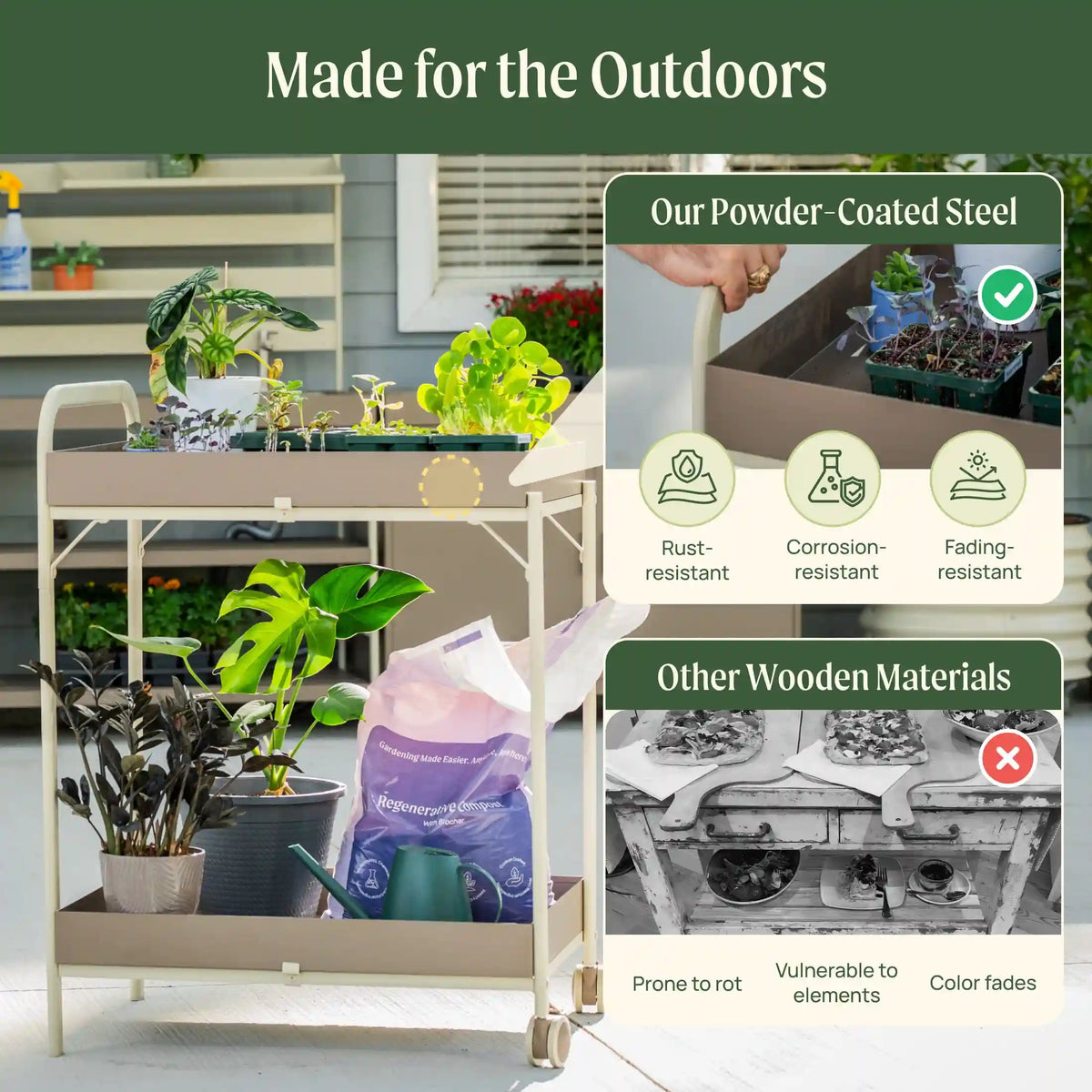 Garden Potting Cart
